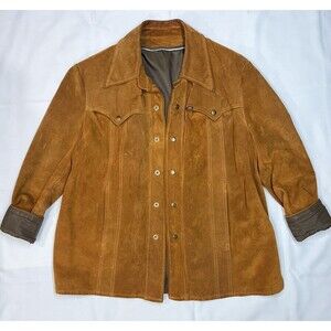 Mens VTG 70’s  LEE Suede Western Trucker Jacket Size L Great condition